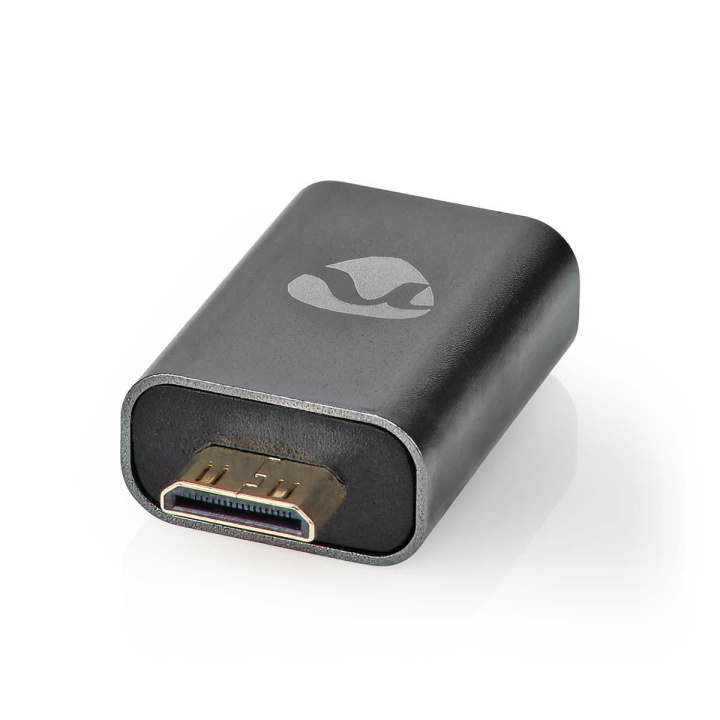 Nedis HDMI™ -sovitin | HDMI™ Mini / HDMI™ uros | HDMI™ Ulostulo | Kullattu | Suora | Alumiini | Gun Metal Harmaa | 1 kpl | Laatikko kannella ja ikkunalla ryhmässä KODINELEKTRONIIKKA / Kaapelit & Sovittimet / HDMI / Sovittimet @ TP E-commerce Nordic AB (C07979)