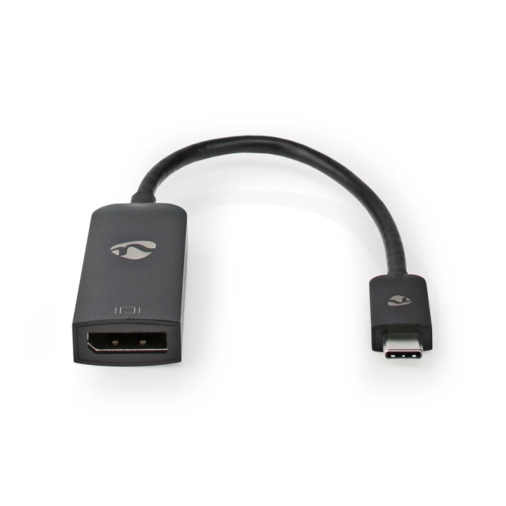 Nedis USB-C™ Sovitin | USB 3.2 Gen 1 | USB-C™ Uros | DisplayPort Naaras | 8K@30Hz | 0.20 m | Pyöreä | Niklattu | PVC | Musta | Laatikko ryhmässä TIETOKOONET & TARVIKKEET / Kaapelit & Sovittimet / DisplayPort / Sovittimet @ TP E-commerce Nordic AB (C08030)