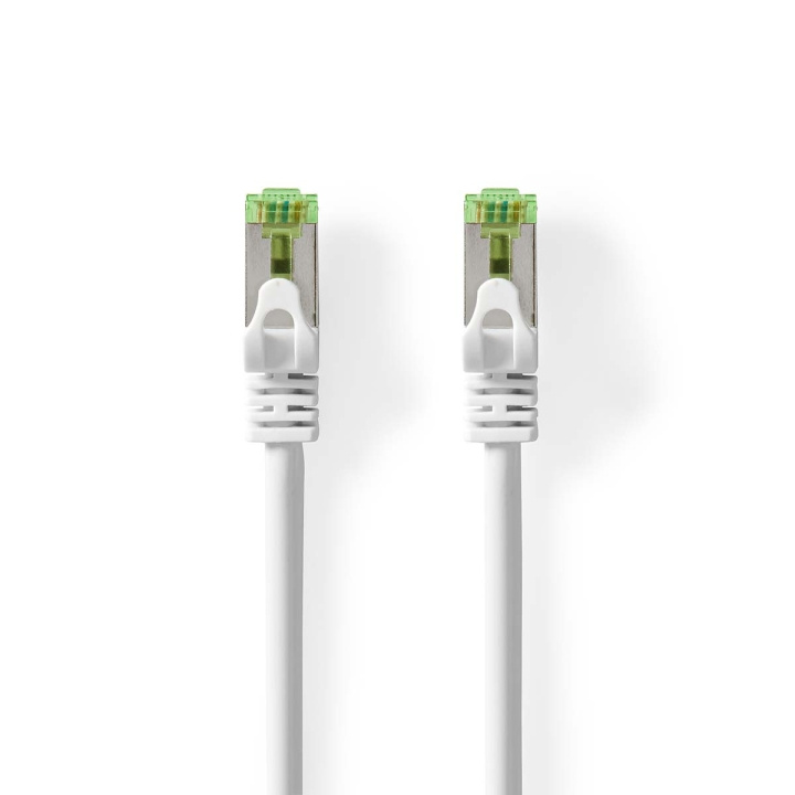 Nedis CAT7 verkkokaapeli | S/FTP | RJ45 uros | RJ45 uros | 0.50 m | Snagless | Pyöreä | LSZH | Valkoinen | Kirjekuori ryhmässä TIETOKOONET & TARVIKKEET / Kaapelit & Sovittimet / Verkko / Cat7 @ TP E-commerce Nordic AB (C08056)