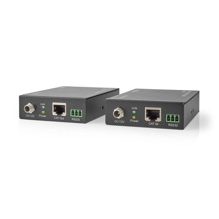 Nedis HDMI™ Vahvistin | Cat6 yli | Jopa 60m | 4K@60Hz | 18 Gbps | Metalli | Antrasiitti ryhmässä KODINELEKTRONIIKKA / Kaapelit & Sovittimet / HDMI / Sovittimet @ TP E-commerce Nordic AB (C08070)