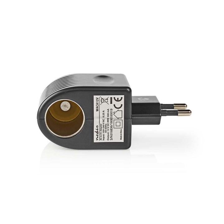 Nedis Virtapistoke Adapteri | Euro/Tyyppi C (CEE 7/16) | 100 - 240 V AC 50/60 Hz | 12 V DC | 6 W | Verkkovirtakäyttöinen | 0.3 A | Musta | Muovi ryhmässä KOTI, TALOUS JA PUUTARHA / Älykodit / Smart plugs @ TP E-commerce Nordic AB (C08235)