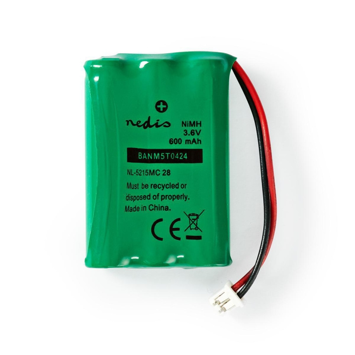 Nedis Ladattava Ni-MH-Akkupakkaus | 3.6 V DC | Ladattava | 600 mAh | Esiladattu | 1-Polybag | N/A | 2-vaiheinen Puhelinliitin | Vihreä ryhmässä KODINELEKTRONIIKKA / Paristot & Laturit / Ladattavat paristot / Muut @ TP E-commerce Nordic AB (C08255)