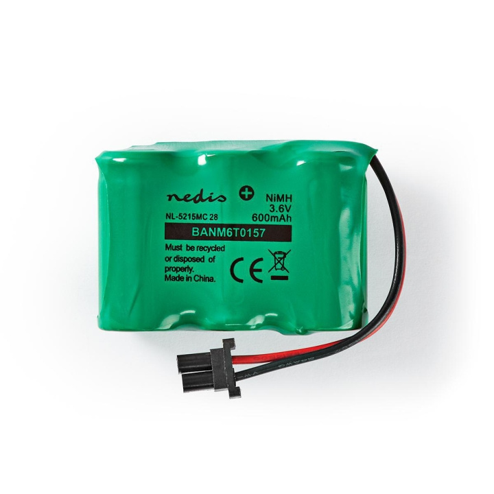 Nedis Ladattava Ni-MH-Akkupakkaus | 3.6 V DC | Ladattava | 600 mAh | Esiladattu | 1-Polybag | N/A | 2-vaiheinen Puhelinliitin | Vihreä ryhmässä KODINELEKTRONIIKKA / Paristot & Laturit / Ladattavat paristot / Muut @ TP E-commerce Nordic AB (C08256)