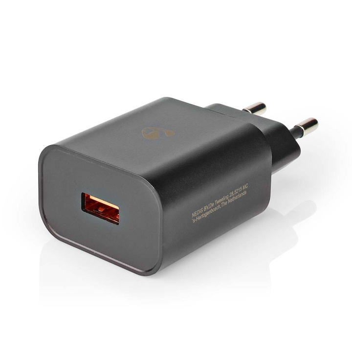 Nedis Seinälaturi | 18 W | Pikalataus-toiminto | 1.5 / 2.0 / 3.0 A | Lähtöliitäntöjen määrä: 1 | USB-A | Kaapeli ei sisälly | Automaattinen Jännitteen Valinta | Musta ryhmässä ÄLYPUHELIMET JA TABLETIT / Laturit & Kaapelit / Seinälaturi / Seinälaturi USB @ TP E-commerce Nordic AB (C08266)