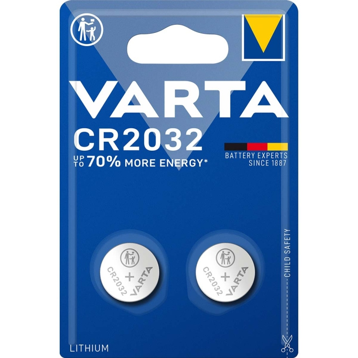 Varta Litiumnappiparisto CR2032 | 3 V DC | 230 mAh | 2 - Läpipainopakkaus | Hopea ryhmässä KODINELEKTRONIIKKA / Paristot & Laturit / Akut / Nappiparistot @ TP E-commerce Nordic AB (C08283)