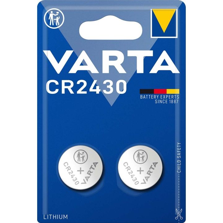 Varta Litiumnappiparisto CR2430 | 3 V DC | 290 mAh | 2 - Läpipainopakkaus | Hopea ryhmässä KODINELEKTRONIIKKA / Paristot & Laturit / Akut / Nappiparistot @ TP E-commerce Nordic AB (C08284)