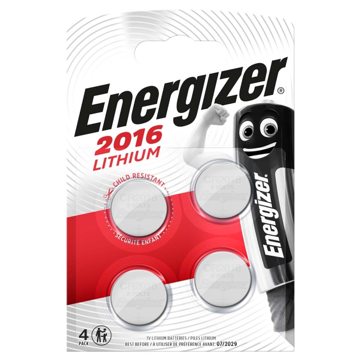 Energizer Litiumnappiparisto CR2016 | 3.2 V DC | 90 mAh | 4 - Läpipainopakkaus | Hopea ryhmässä KODINELEKTRONIIKKA / Paristot & Laturit / Akut / Nappiparistot @ TP E-commerce Nordic AB (C08286)