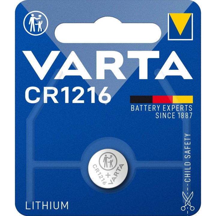 Varta Litiumparisto CR1216 1-läpipainopakkaus ryhmässä KODINELEKTRONIIKKA / Paristot & Laturit / Akut / Nappiparistot @ TP E-commerce Nordic AB (C08292)