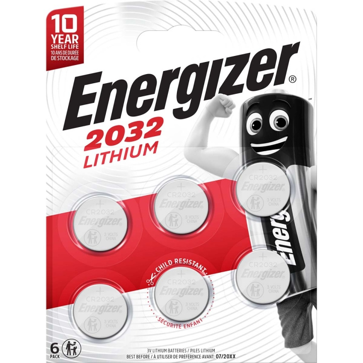 Energizer Litiumnappiparisto CR2032 | 3 V DC | 235 mAh | 6 - Läpipainopakkaus | Hopea ryhmässä KODINELEKTRONIIKKA / Paristot & Laturit / Akut / Nappiparistot @ TP E-commerce Nordic AB (C08302)