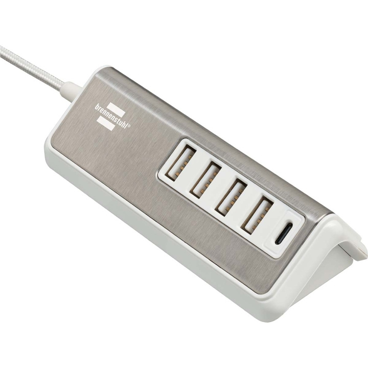 brennenstuhl Estilo USB-monilaturi 1,50 m tekstiilikaapelilla 4x USB A + 1x USB C TYPE F ryhmässä ÄLYPUHELIMET JA TABLETIT / Laturit & Kaapelit / Seinälaturi / Seinälaturi USB @ TP E-commerce Nordic AB (C08304)