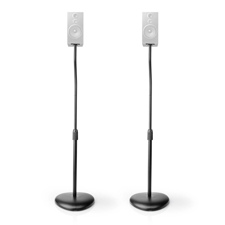 Nedis Högtalar Fäste | Kompatibel med: Universell | Golv | 4.5 kg | Höjdjusterbar | ABS / Stål | Svart, Fyndvara ryhmässä KODINELEKTRONIIKKA / Ääni & Kuva / Kaiuttimet & Tarvikkeet / Kaiutinkiinnikkeet @ TP E-commerce Nordic AB (C08392D)