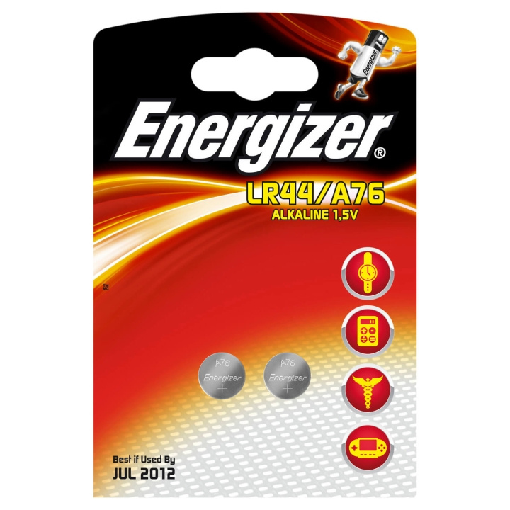 ENERGIZER LR44-A76 2-pack ryhmässä KODINELEKTRONIIKKA / Paristot & Laturit / Akut / Nappiparistot @ TP E-commerce Nordic AB (C08418)