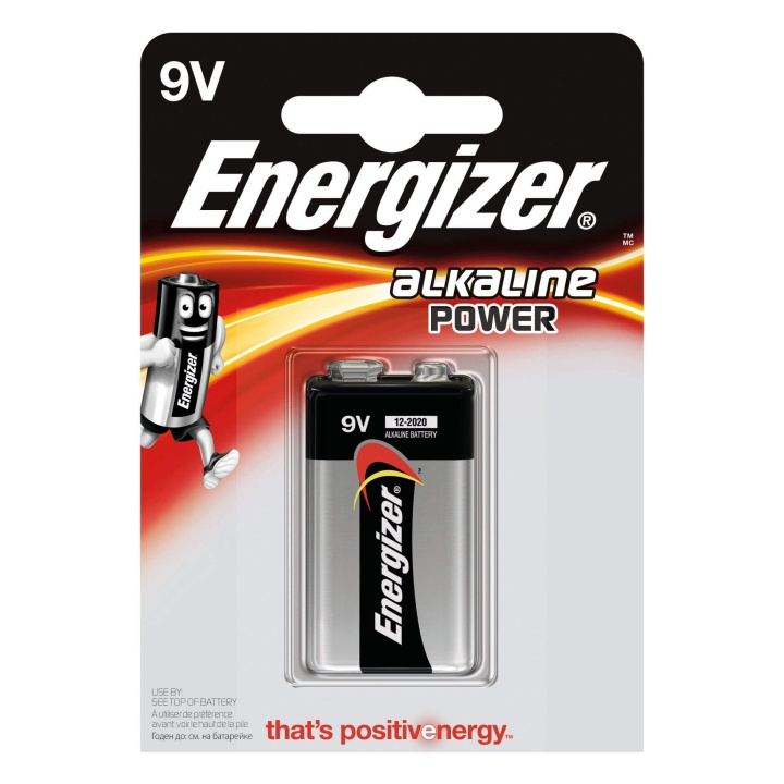 ENERGIZER Paristo 9V/6LR61 Alkaline Power 1-pack ryhmässä KODINELEKTRONIIKKA / Paristot & Laturit / Akut / 9V @ TP E-commerce Nordic AB (C08421)