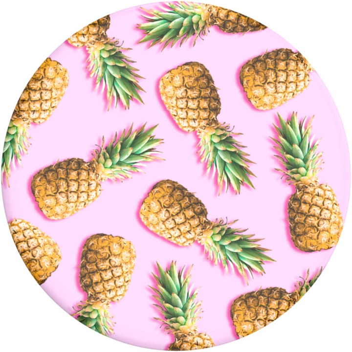 POPSOCKETS Basic Pineapple Palooza Grip Jalustatoiminnolla Basic ryhmässä ÄLYPUHELIMET JA TABLETIT / Muut tarvikkeet / Popsockets @ TP E-commerce Nordic AB (C08434)