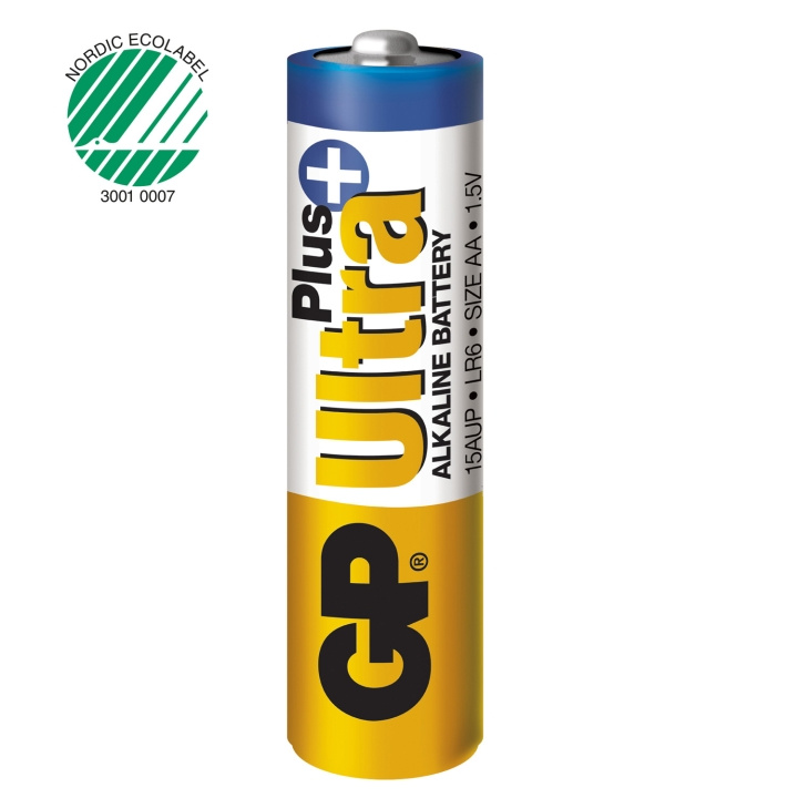 GP Ultra Plus Alkaline AA 4-pack ryhmässä KODINELEKTRONIIKKA / Paristot & Laturit / Akut / AA @ TP E-commerce Nordic AB (C08554)