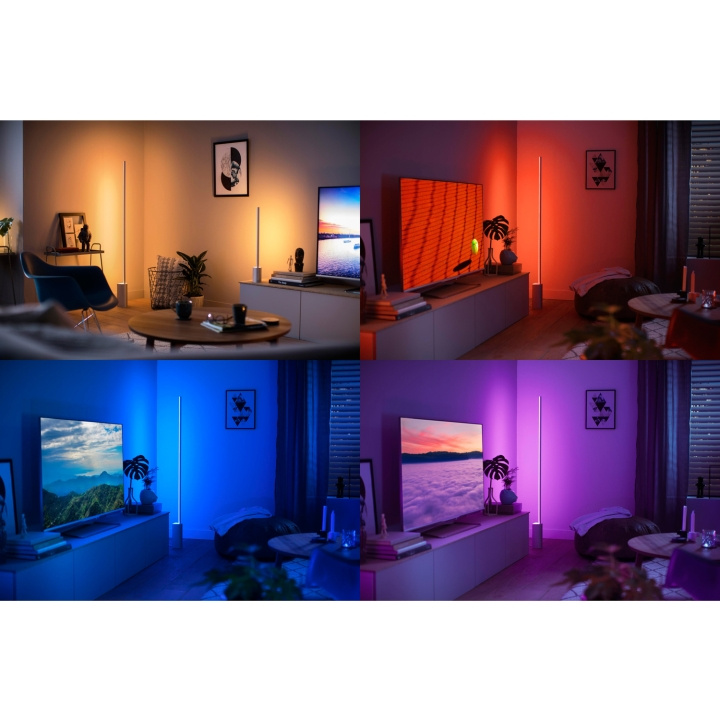 Philips Hue Gradient Signe Golvlampa Wh/Color Svart ryhmässä KODINELEKTRONIIKKA / Valaistus / Lattialamput @ TP E-commerce Nordic AB (C08591)