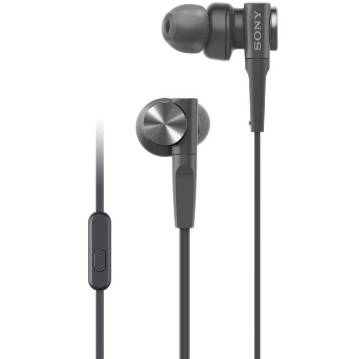 Sony Headset MDR-XB55AP Svart Sladd ryhmässä KODINELEKTRONIIKKA / Ääni & Kuva / Kuulokkeet & Tarvikkeet / Kuulokkeet @ TP E-commerce Nordic AB (C08644)