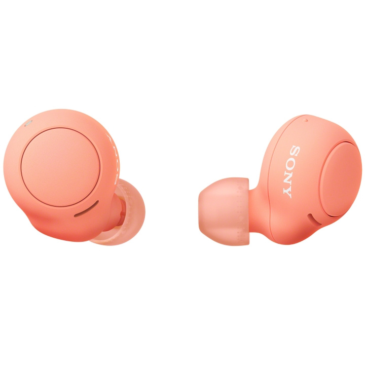 Sony WF-C500 Peach ryhmässä KODINELEKTRONIIKKA / Ääni & Kuva / Kuulokkeet & Tarvikkeet / Kuulokkeet @ TP E-commerce Nordic AB (C08663)