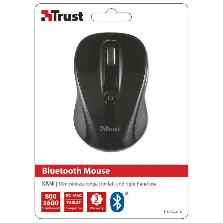 Trust Xani Optical Bluetooth Mouse ryhmässä TIETOKOONET & TARVIKKEET / Hiiret & Näppäimistöt / Hiiret / Langattomat @ TP E-commerce Nordic AB (C08692)