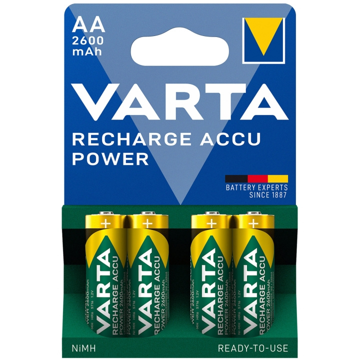 Varta Laddningsbart batteri AA 2600 ryhmässä KODINELEKTRONIIKKA / Paristot & Laturit / Akut / AA @ TP E-commerce Nordic AB (C08713)