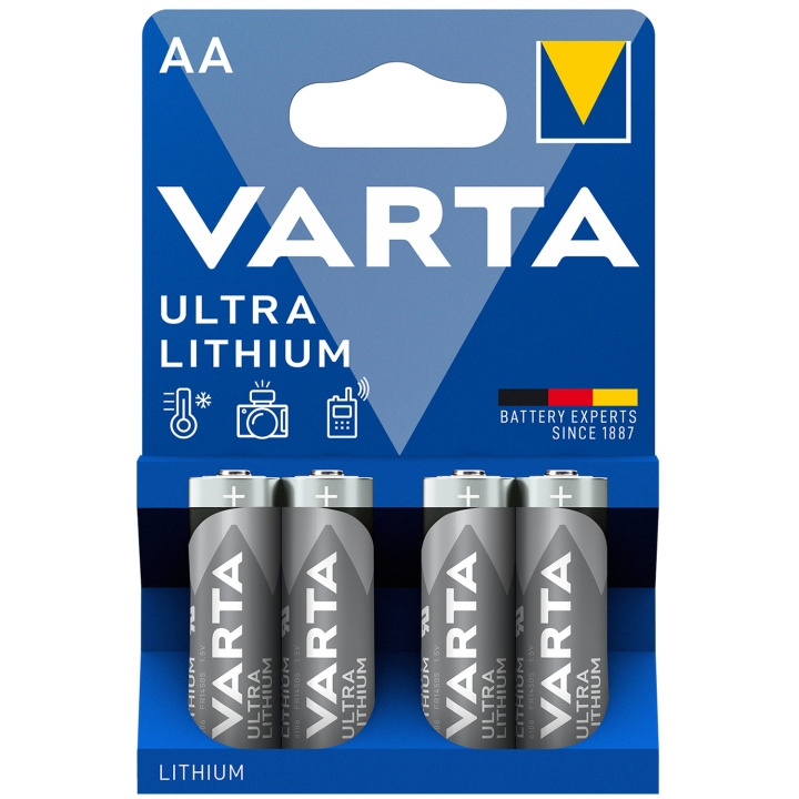 Varta Ultra Lithium AA / LR6 Batteri ryhmässä KODINELEKTRONIIKKA / Paristot & Laturit / Akut / AA @ TP E-commerce Nordic AB (C08715)