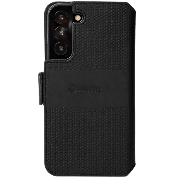krusell Nahka Puhelin lompakko Galaxy S22+ Musta ryhmässä ÄLYPUHELIMET JA TABLETIT / Puhelimen suojakotelo / Samsung @ TP E-commerce Nordic AB (C08791)