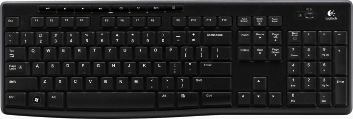 Logitech K270, trådlöst tangentbord, USB Nano-mottagare, nordisk, sv ryhmässä TIETOKOONET & TARVIKKEET / Hiiret & Näppäimistöt / Näppäimistöt / Langattomat @ TP E-commerce Nordic AB (C09056)