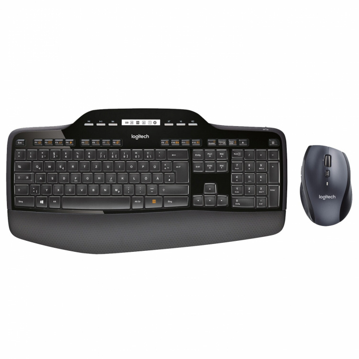 Logitech MK710 Wireless keyboard and mouse Nordic black ryhmässä TIETOKOONET & TARVIKKEET / Hiiret & Näppäimistöt / Näppäimistöt / Paketti @ TP E-commerce Nordic AB (C09070)