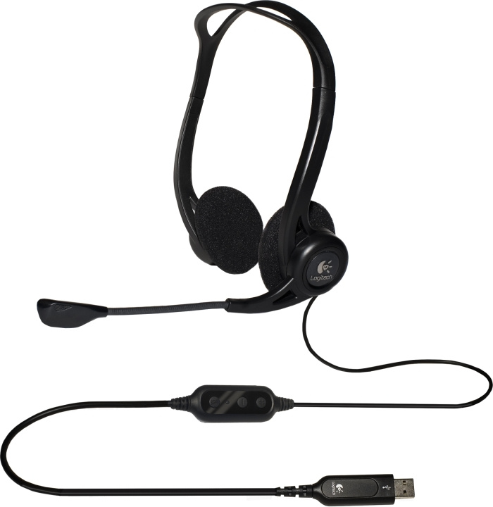 Logitech PC Headset 960 USB OEM (981-000100) ryhmässä TIETOKOONET & TARVIKKEET / Tietokonetarvikkeet / Kuulokkeet @ TP E-commerce Nordic AB (C09109)