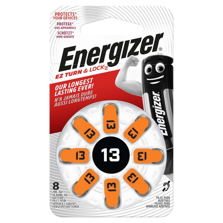 Energizer Sinkki-Ilma Paristo PR48 Tyyppi 13 | 1.4 V DC | 258 mAh | 8 - Läpipainopakkaus | Kuulolaite | Hopea ryhmässä KODINELEKTRONIIKKA / Paristot & Laturit / Akut / Paristot kuulolaitteisiin @ TP E-commerce Nordic AB (C09196)