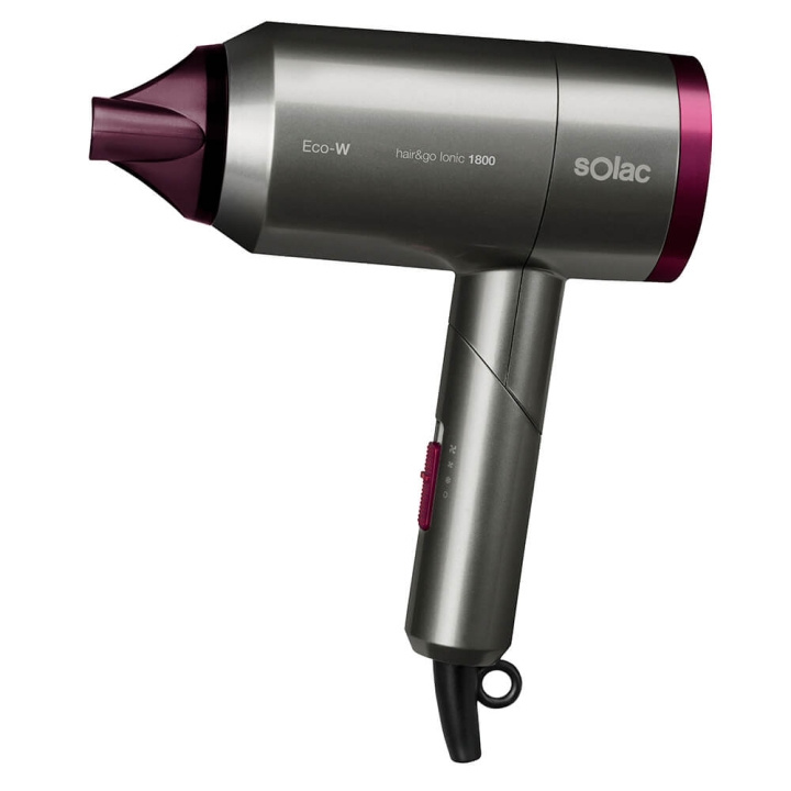 SOLAC Hair Dryer Foldable Hair&Go Ionic 1800 ryhmässä KAUNEUS JA TERVEYS / Hiukset &Stailaus / Muotoilutyökalut / Hiustenkuivaimet @ TP E-commerce Nordic AB (C09250)