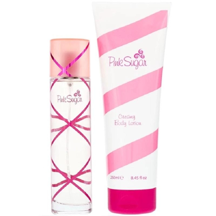 Giftset Aquolina Pink Sugar Edt 100ml + Body Lotion 250ml ryhmässä KAUNEUS JA TERVEYS / Lahjapakkaukset / Naisten lahjapakkaukset @ TP E-commerce Nordic AB (C09381)