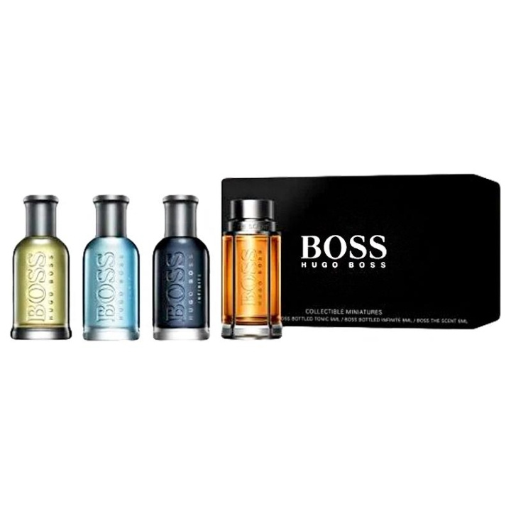 Giftset Hugo Boss Miniatures 4x5ml ryhmässä KAUNEUS JA TERVEYS / Lahjapakkaukset / Miesten lahjapakkaukset @ TP E-commerce Nordic AB (C09437)