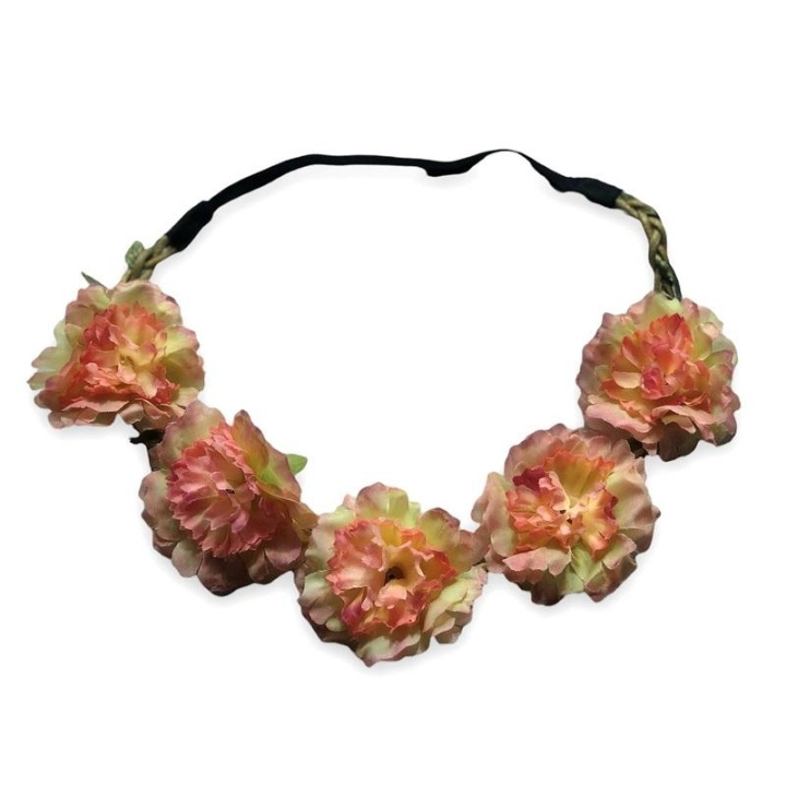 Hairband Blossom - Peach/Pink ryhmässä KAUNEUS JA TERVEYS / Hiukset &Stailaus / Hiustarvikkeet @ TP E-commerce Nordic AB (C09888)