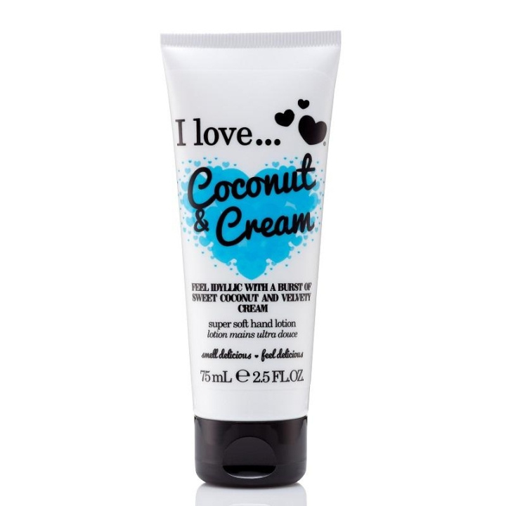 I Love… Coconut & Cream Hand Lotion 75ml ryhmässä KAUNEUS JA TERVEYS / Manikyyri/Pedikyyri / Käsirasva @ TP E-commerce Nordic AB (C09892)