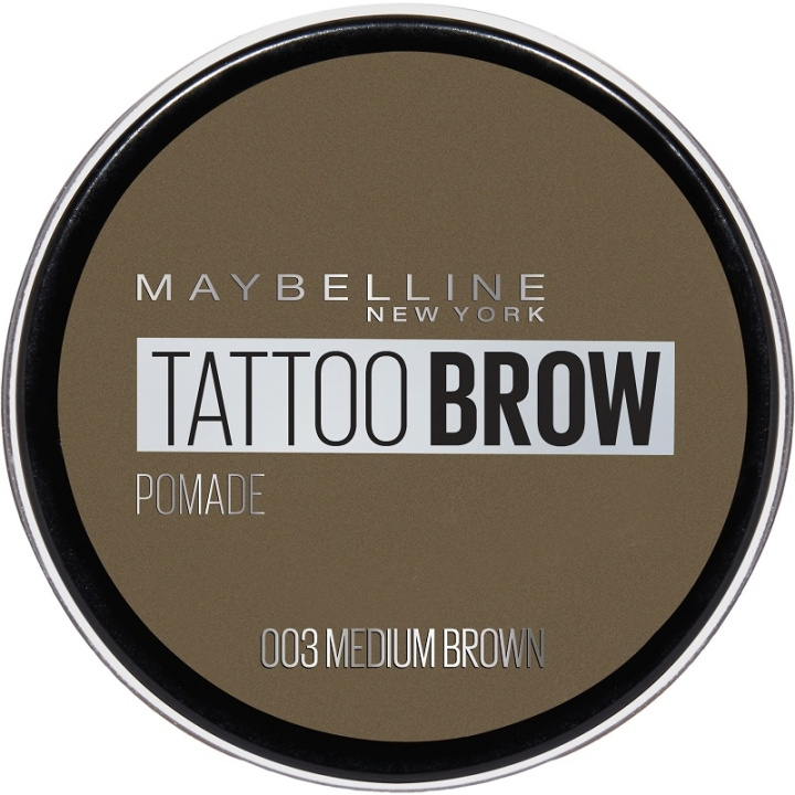 Maybelline Tattoo Brow Pomade 03 Medium Brown ryhmässä KAUNEUS JA TERVEYS / Meikit / Silmät ja kulmat / Kulmakitti @ TP E-commerce Nordic AB (C10136)