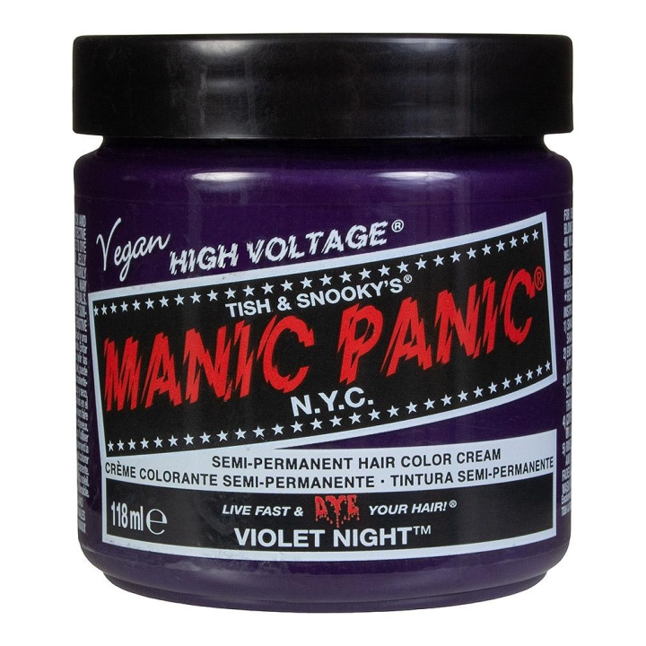 Manic Panic Classic Cream Violet Night ryhmässä KAUNEUS JA TERVEYS / Hiukset &Stailaus / Hiustenhoito / Hiusväri / Hiusväri & Väripommi @ TP E-commerce Nordic AB (C10224)
