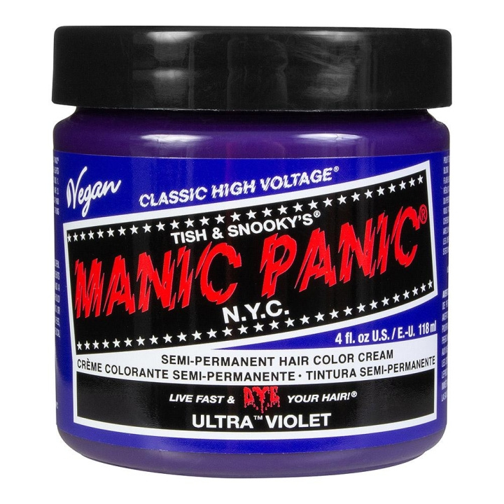 Manic Panic Classic Cream Ultra Violet ryhmässä KAUNEUS JA TERVEYS / Hiukset &Stailaus / Hiustenhoito / Hiusväri / Hiusväri & Väripommi @ TP E-commerce Nordic AB (C10226)