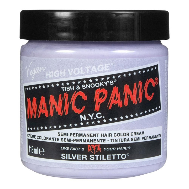 Manic Panic Classic Cream Silver Stiletto ryhmässä KAUNEUS JA TERVEYS / Hiukset &Stailaus / Hiustenhoito / Hiusväri / Hiusväri & Väripommi @ TP E-commerce Nordic AB (C10230)