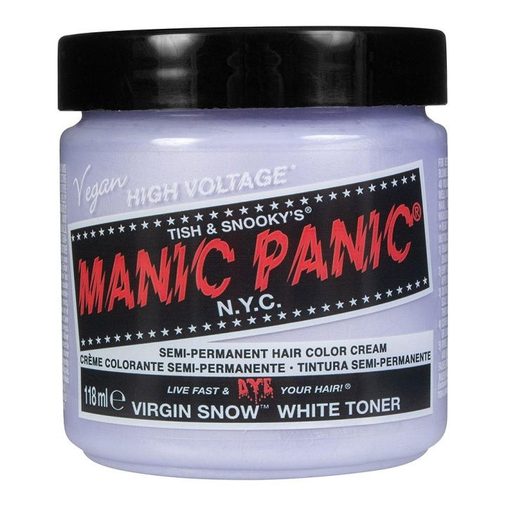 Manic Panic Classic Cream Toner Virgin Snow ryhmässä KAUNEUS JA TERVEYS / Hiukset &Stailaus / Hiustenhoito / Hiusväri / Hiusväri & Väripommi @ TP E-commerce Nordic AB (C10233)