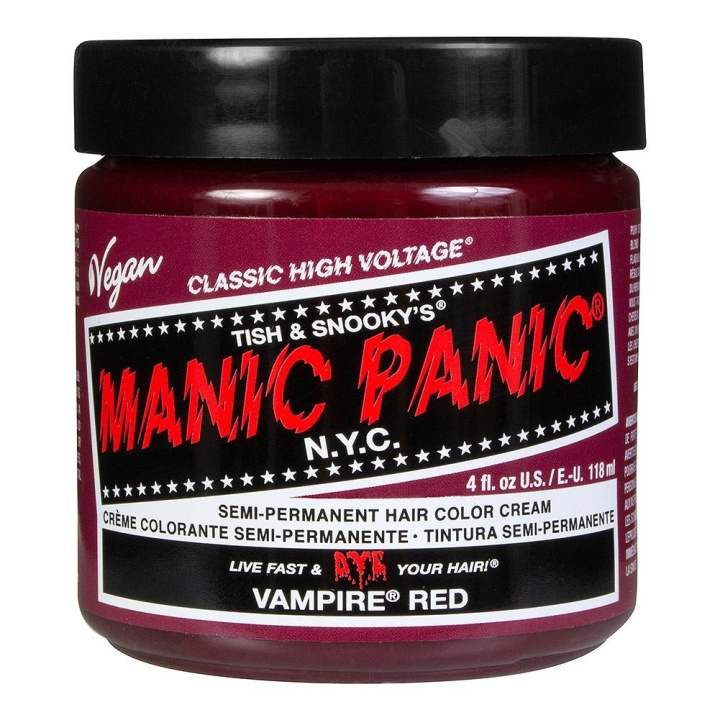 Manic Panic Classic Cream Vampire Red ryhmässä KAUNEUS JA TERVEYS / Hiukset &Stailaus / Hiustenhoito / Hiusväri / Hiusväri & Väripommi @ TP E-commerce Nordic AB (C10237)