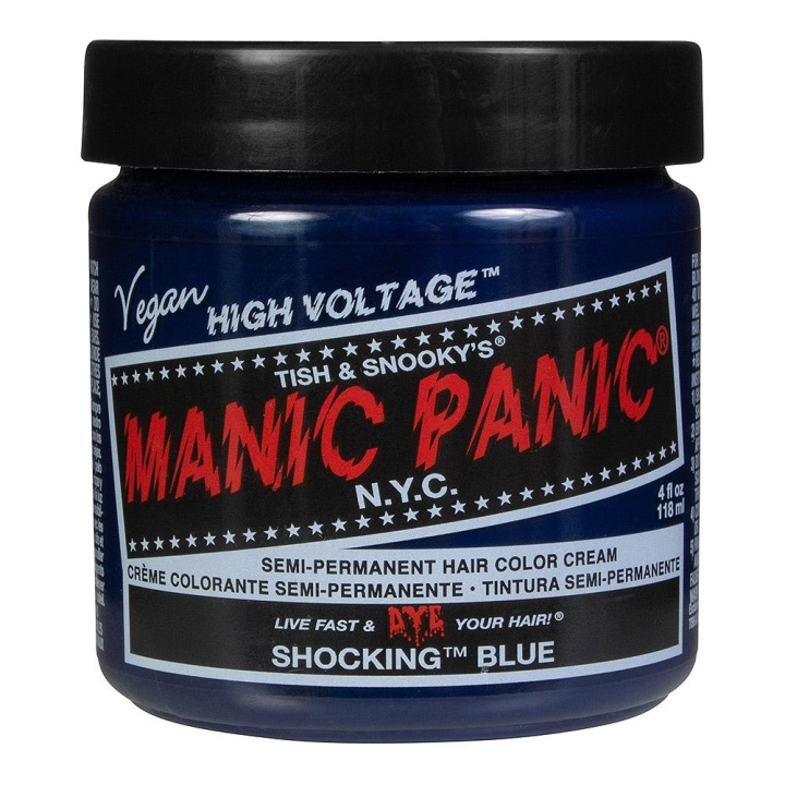Manic Panic Classic Cream Shocking Blue ryhmässä KAUNEUS JA TERVEYS / Hiukset &Stailaus / Hiustenhoito / Hiusväri / Hiusväri & Väripommi @ TP E-commerce Nordic AB (C10238)