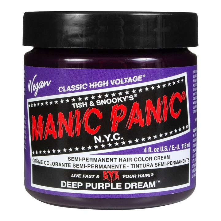 Manic Panic Classic Cream Deep Purple Dream ryhmässä KAUNEUS JA TERVEYS / Hiukset &Stailaus / Hiustenhoito / Hiusväri / Hiusväri & Väripommi @ TP E-commerce Nordic AB (C10240)