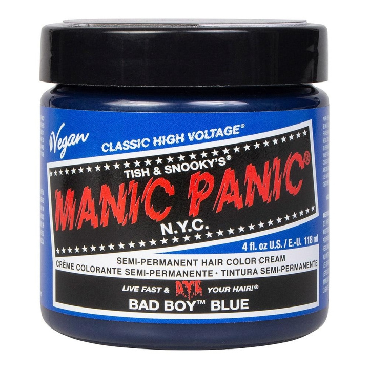 Manic Panic Classic Cream Bad Boy Blue ryhmässä KAUNEUS JA TERVEYS / Hiukset &Stailaus / Hiustenhoito / Hiusväri / Hiusväri & Väripommi @ TP E-commerce Nordic AB (C10241)