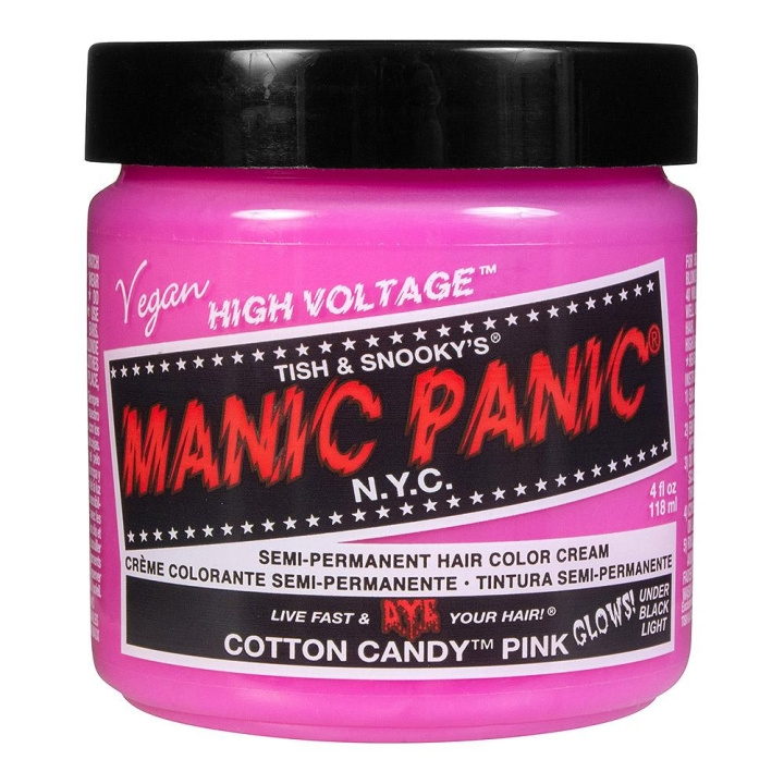 Manic Panic Classic Cream Cotton Candy Pink ryhmässä KAUNEUS JA TERVEYS / Hiukset &Stailaus / Hiustenhoito / Hiusväri / Hiusväri & Väripommi @ TP E-commerce Nordic AB (C10249)