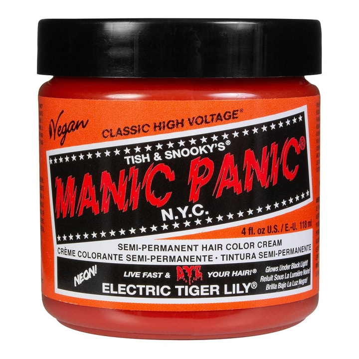 Manic Panic Classic Cream Electric Tiger Lily ryhmässä KAUNEUS JA TERVEYS / Hiukset &Stailaus / Hiustenhoito / Hiusväri / Hiusväri & Väripommi @ TP E-commerce Nordic AB (C10251)