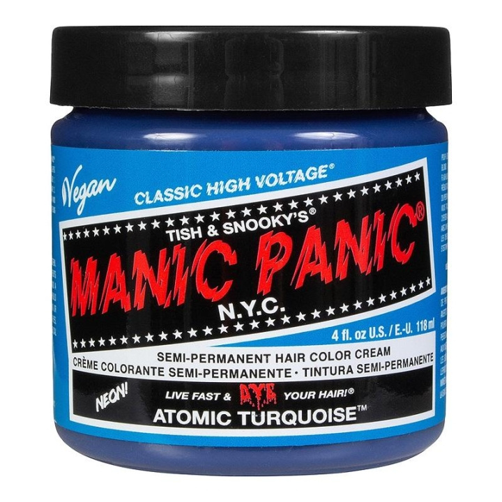 Manic Panic Classic Cream Atomic Turquoise ryhmässä KAUNEUS JA TERVEYS / Hiukset &Stailaus / Hiustenhoito / Hiusväri / Hiusväri & Väripommi @ TP E-commerce Nordic AB (C10252)
