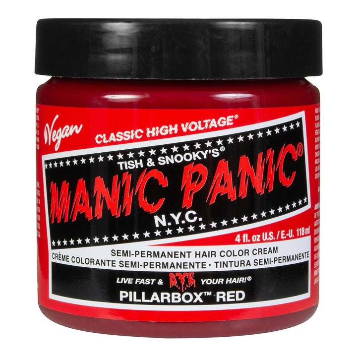 Manic Panic Classic Cream Pillarbox Red ryhmässä KAUNEUS JA TERVEYS / Hiukset &Stailaus / Hiustenhoito / Hiusväri / Hiusväri & Väripommi @ TP E-commerce Nordic AB (C10257)