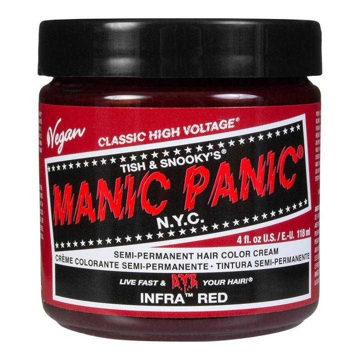 Manic Panic Classic Cream Infra Red ryhmässä KAUNEUS JA TERVEYS / Hiukset &Stailaus / Hiustenhoito / Hiusväri / Hiusväri & Väripommi @ TP E-commerce Nordic AB (C10258)