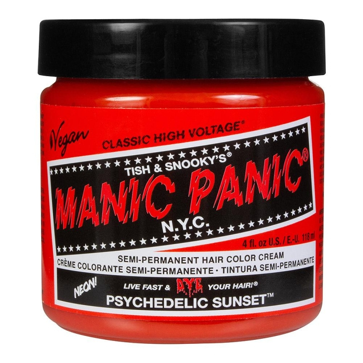 Manic Panic Classic Cream Psychedelic Sunset ryhmässä KAUNEUS JA TERVEYS / Hiukset &Stailaus / Hiustenhoito / Hiusväri / Hiusväri & Väripommi @ TP E-commerce Nordic AB (C10259)